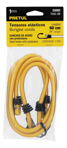 Kit 12 Tensores Cuerdas Amarres Elásticos Con Gancho 60 Cm
