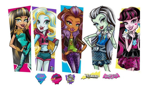 Monster High Large Characters Wall Decal Set 