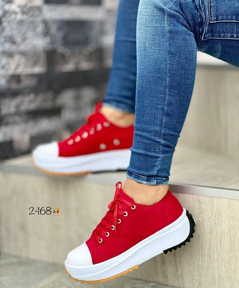 Tenis Rojos Mujer | MercadoLibre 📦