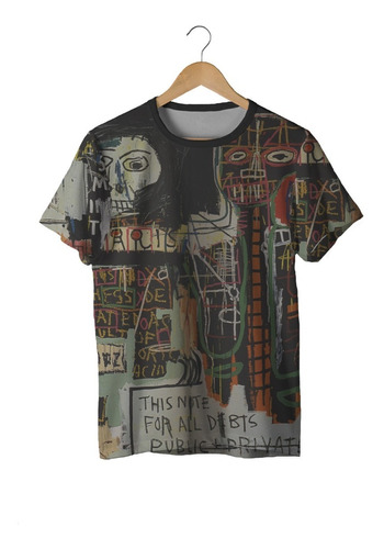 Imagem 1 de 2 de Camiseta Basquiat Arte Graffiti Pixo Retro Aesthetic Tumblr