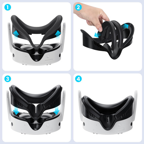 Funda Facial De Silicona Compatible Con Meta Quest 3s