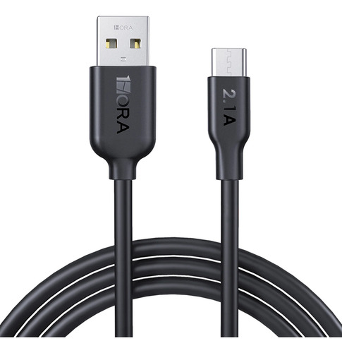 Cabo Usb C Para Usb A 1hora 2.1a Macho 1 Metro Preto
