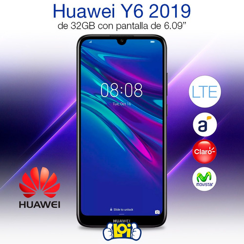 Huawei Y6 2019 Gtía Oficial 6.09' 32gb 2gb Cámara Dual Loi