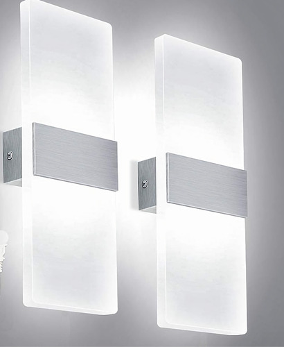 Lampara Aplique Pared Led Moderno X 4 Unidades
