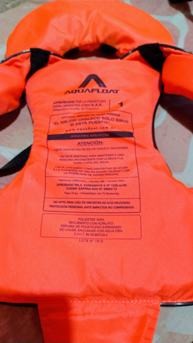Chaleco Salvavidas Aquafloat Ski Naranja Fucsia 1 (Usado)
