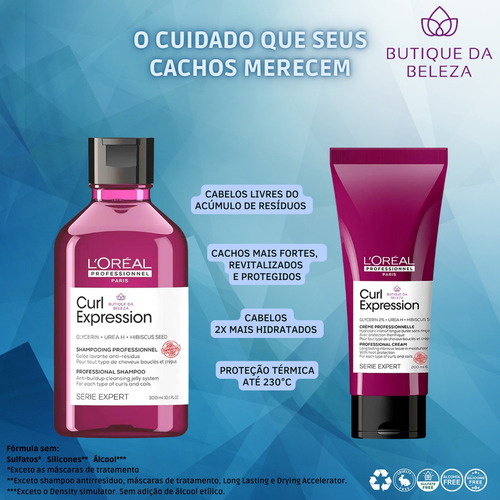 Shampoo E Leave-in Loreal Curl Expression Cabelos Cacheados