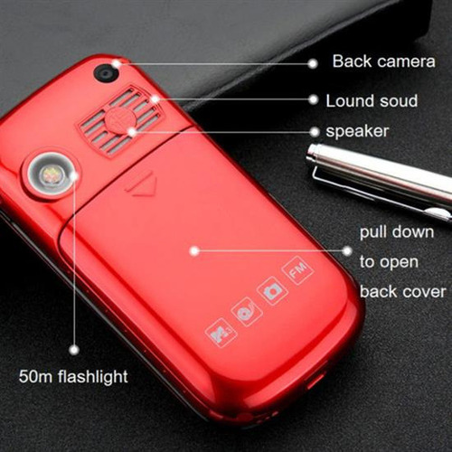 P Para Teléfono Celular Flip Dual Sim E For Adultos Mayores
