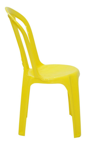 Cadeira Bistrô Tramontina Atlântida Em Polipropileno Amarelo