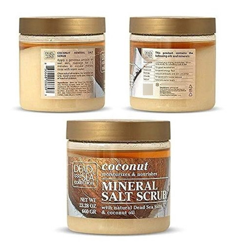 Sal Del Mar Muerto Scrub Y Aceite De Coco 23.28 Oz.