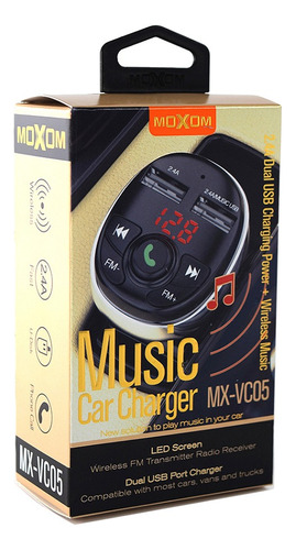 Receptor Bluetooth Autos Transmisor Fm Mp3 Carga Rapida 2.4a