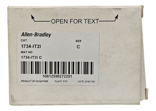 Allen Bradley 1734-it2i Modulo De Entrada (original)