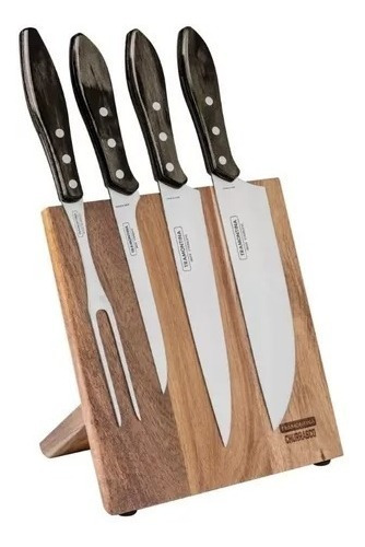 Juego Para Asado Set X5 Piezas Polywood Tramontina Churrasco