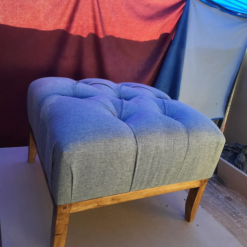 Puff Con Bastidor De Madera