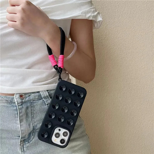Funda De Teléfono De Silicona Con Ventosa Para