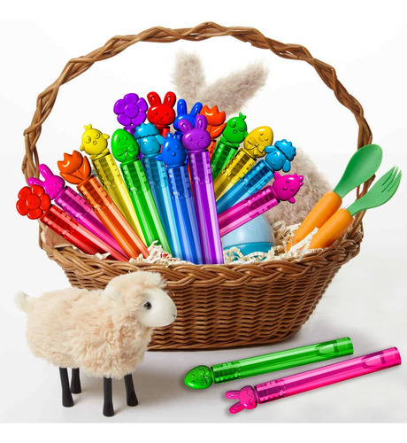 Varitas De Burbujas Para Niños Con Diseño De Pascua 32 Pzas Multicolor