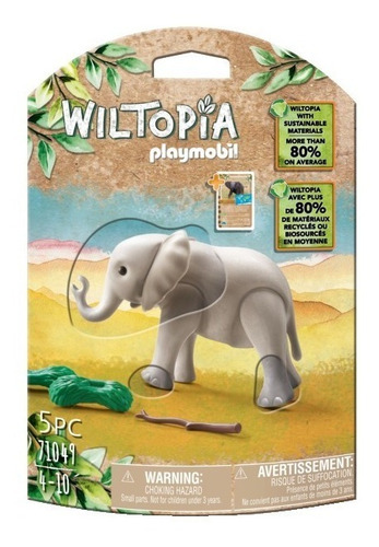 Figura Armable Playmobil Wiltopia Elefante Joven 5 Piezas 3+