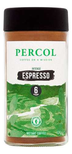 Percol Espresso Noir Cafe Instantaneo Sabor Completo Y Acaba