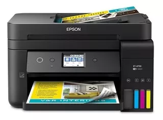 Impresora Continua Escáner Copia Fax Epson Ecotank Et-4750