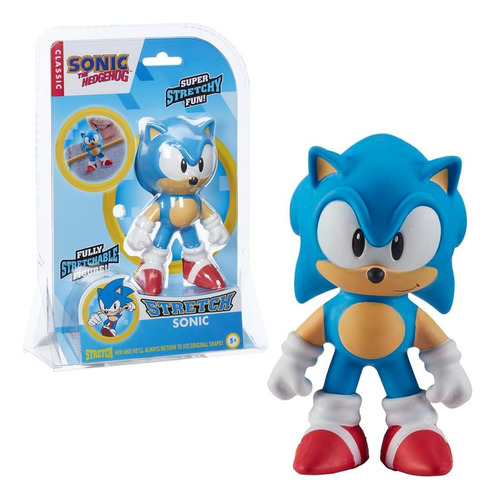 Figura Sonic Stretch 13 Cm - Sonic The Hedgehog
