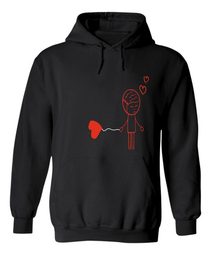 Sudadera Deportiva  Hombre Hoodie San Valentín Pareja