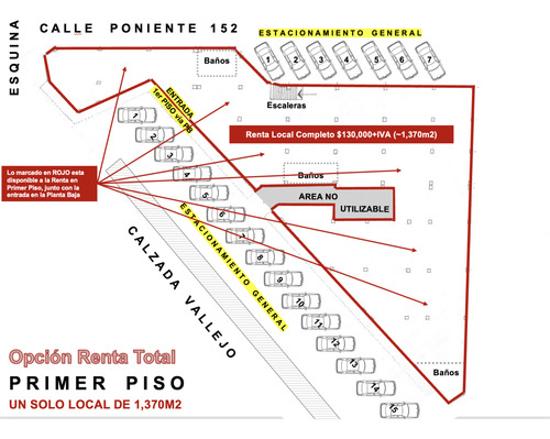 Local Comercial En Renta Calzada Vallejo