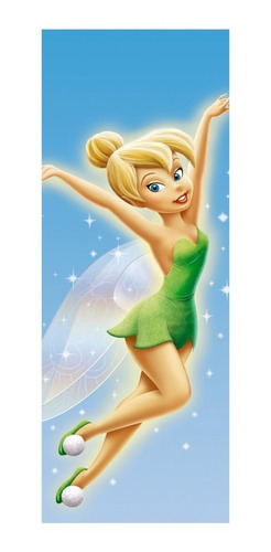 Adesivo De Porta Fada Tinker Bell Sininho 3 Artes (cod.tin1)