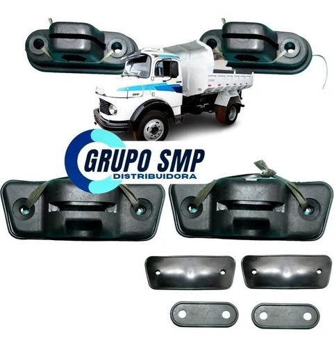Imagem 1 de 5 de Suporte Braço Retrovisor Com Calço Mb 1113 1518 2013 | Jogo