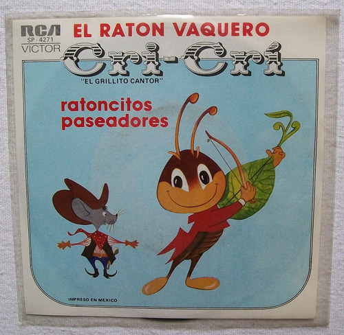 Cri-cri. El Raton Vaquero. Disco . Rca 1975 | MercadoLibre