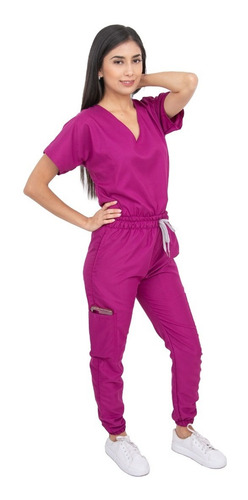 Pijama Quirúrgica Jogger Antifluidos Dama Scrubs Cupatitzio Bugambilia Liso M