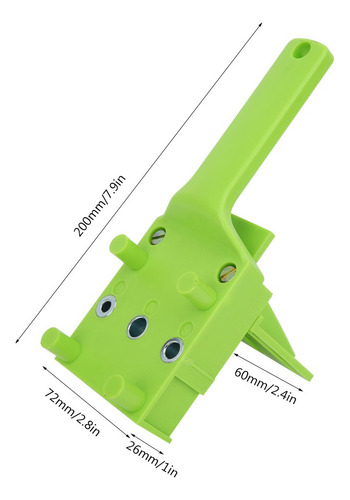 Guía De Taladro Engrosada Para Carpintería, 38 Piezas Verde