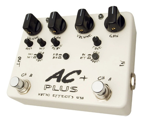 Pedal De Efecto Xotic Ac Plus Overdrive Boost Para Guitarra
