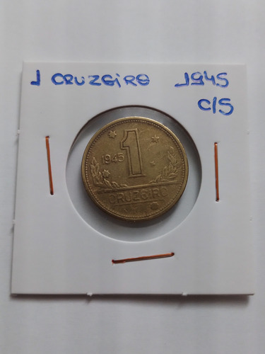 Moeda Bronze 1 Cruzeiro Ano 1945 Com Sigla Lote 4096