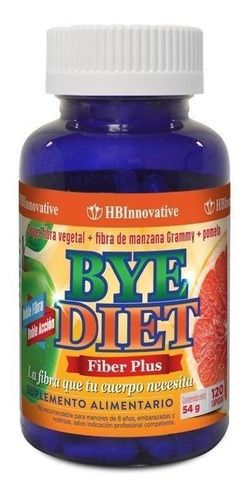 Adelgazante - Bye Diet Fiber Plus X 120 Capsulas