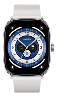 Haylou Rs5 Smartwatch 2.01 Pantalla Amoled Hd Llamada Bluetooth Asistente De Voz Reloj Inteligente Deportivo Con Función De Sos Resistente Al Agua Y Con Dos Correas, Ls19, Plateado