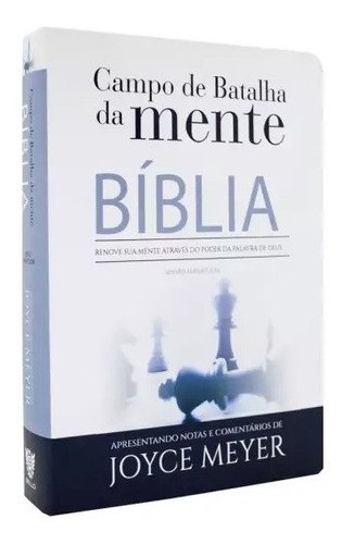 Bíblia Campo De Batalha Da Mente Joyce Meyer - Luxo Branca