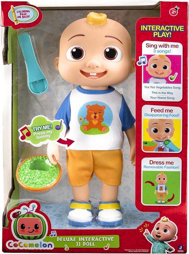 Muñeco Cocomelon Official Deluxe Interactivo Original Comida
