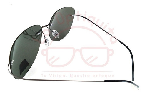 Imagen 3 de 6 de Lentes Para Sol Aviador Polarizados Beta Titanio Memoria Flexible Ligeros 9gr Bsun008