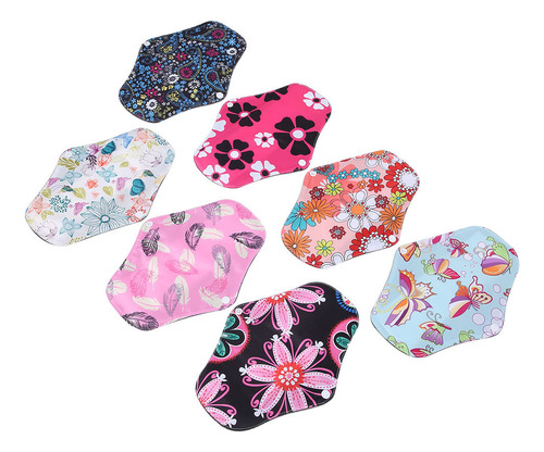 Almohadillas Menstruales Reutilizables, 7 Unidades, Toallas