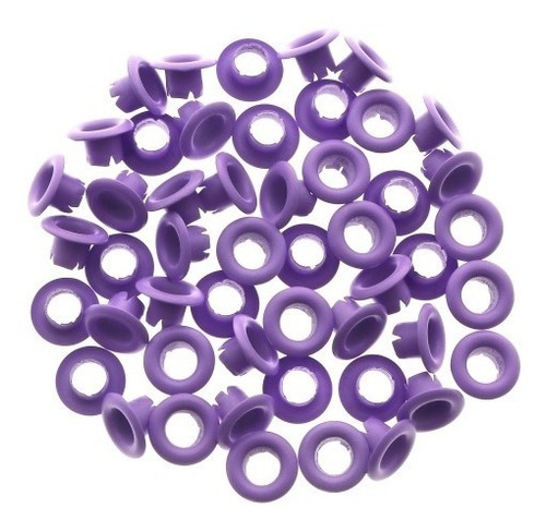 Ojalillo Ojal Aluminio Metal Eyelet Ibi Craft Violeta X 50