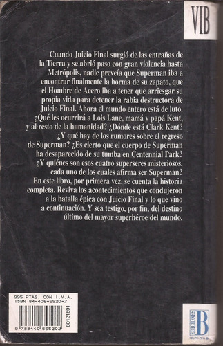 Superman, ¿qué Hay Detrás De Juicio Final?- Louise Simonson (Usado)