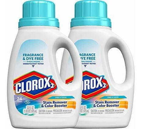 Clorox 2 Líquido Concentrado Blanqueador Seguro - Free & Cle