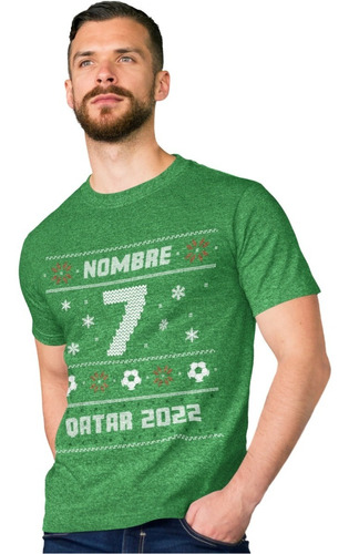 Playera Personalizada Nombre Y No. -ugly Sweater -qatar 2022