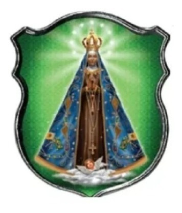 Emblema Alto Relevo 3d Em  Escudo Nossa Senhora Aparecida