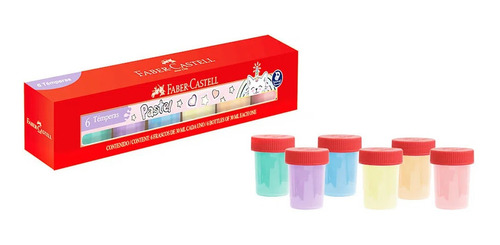 Tempera Faber Catell Pastel Caja X6 Nuevas