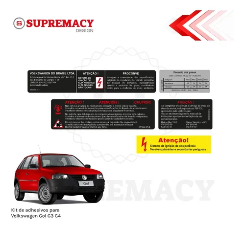comprar Adhesivos Volkswagen Gol G3 G4