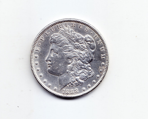 Estados Unidos. Dólar Morgan 1888. Plata 900. (2) (f). (Usado)