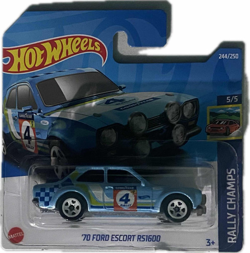 Hot Wheels 70 Ford Escort Rs1600 Tarjeta Corta