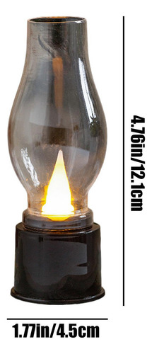 Linterna Vintage Lámpara Led De Queroseno Vintage Vela Sin L