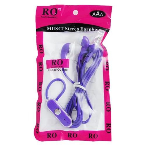 Fone De Ouvido Intra Auricular P2 C/ Mic -souye- Roxo- Box