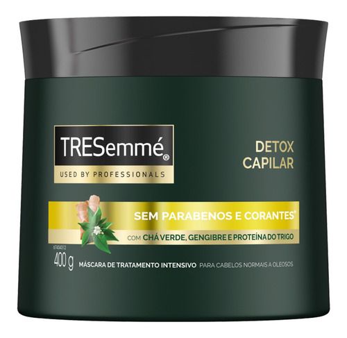 Creme Tratamento Tresemmé Detox Capilar 400g Full